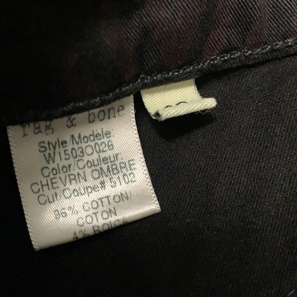 rag & bone chevron ombre skinny jeans. Size 29. - Picture 10 of 12